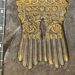 Vintage Handarbeit West Germany Beeswax Wall Plaque Relief Carving Architectural